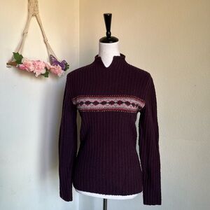 Women's Vintage Purple Sweater
